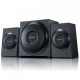 Microlab M 110 speakers displayed in Unix Network shop, Jashore, showcasing their sleek design and quality